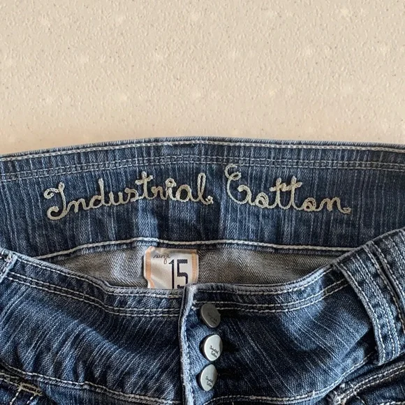 Industrial Cotton size 15 Stylish Blue Boot Cut Jeans - Picture 2 of 10